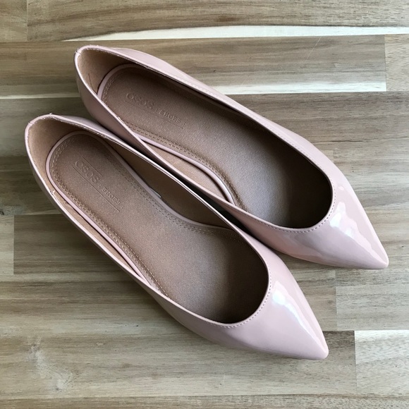 asos latch pointed ballet flats